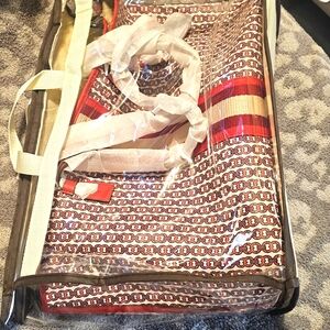 NWT Tory Burch Gemini Link Tote Dutch Red